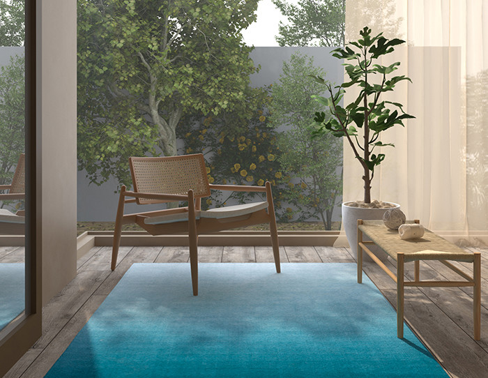 gradient ombre rug